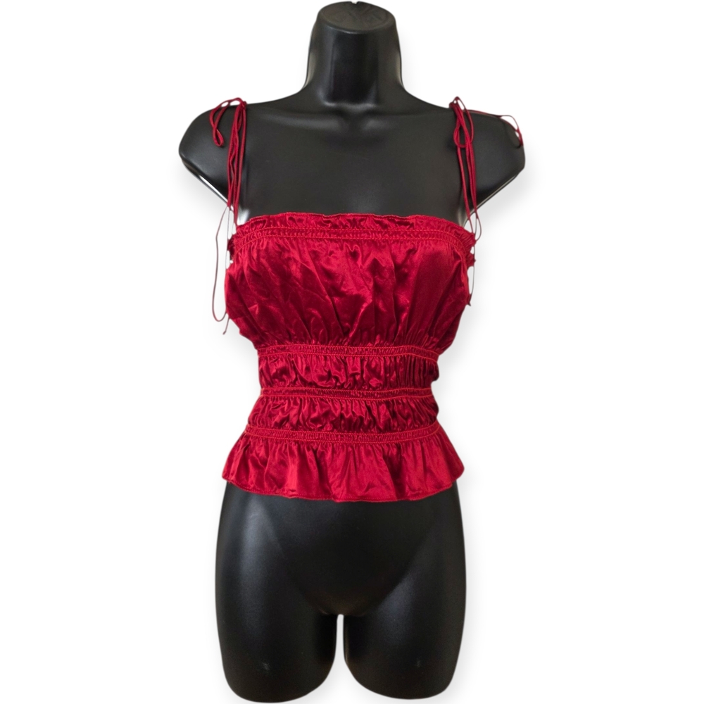 ☆Reformation Red Ruched Camisole☆